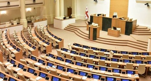 Зал заседаний парламента Грузии. Фото пресс-службы парламента Зал заседаний парламента Грузии. Фото пресс-службы парламента