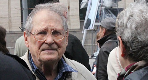 Сергей Ковалев на митинге «За свободную Россию без репрессий и произвола», 2018 год. Фото: DonSimon - https://ru.wikipedia.org Сергей Ковалев на митинге «За свободную Россию без репрессий и произвола», 2018 год. Фото: DonSimon - https://ru.wikipedia.org