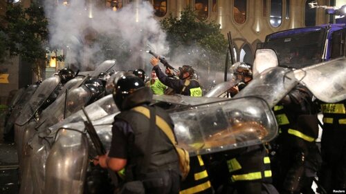 Грузия, Тбилиси, 21 июня 2019 года. Фото REUTERS
Грузия, Тбилиси, 21 июня 2019 года. Фото REUTERS