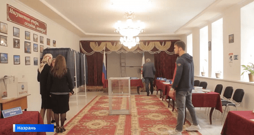 Избирательный участок в Назрани, подготовленный к выборам в сентябре 2021 года. Фото: Кадр видеосюжета ГТРК Ингушетия www.youtube.com/watch?v=ACrun5WDr1E Избирательный участок в Назрани, подготовленный к выборам в сентябре 2021 года. Фото: Кадр видеосюжета ГТРК Ингушетия www.youtube.com/watch?v=ACrun5WDr1E