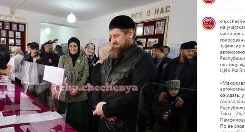 Выборы в Чечне. Скриншот публикации на странице https://www.instagram.com/p/CT7Q0xdM9b9/ Выборы в Чечне. Скриншот публикации на странице https://www.instagram.com/p/CT7Q0xdM9b9/