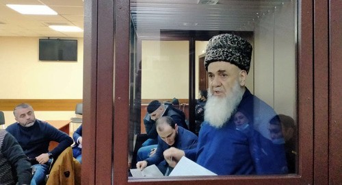 Ахмед Барахоев на заседании суда по делу участников протестов в Магасе 06.10.21. Фото Алены Садовской для "Кавказского узла" Ахмед Барахоев на заседании суда по делу участников протестов в Магасе 06.10.21. Фото Алены Садовской для "Кавказского узла"