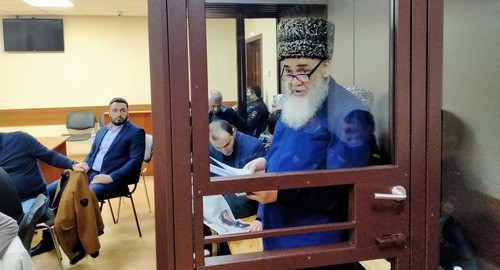 Ахмед Барахоев на заседании суда по делу участников протестов в Магасе 06.10.21. Фото Алены Садовской для "Кавказского узла" Ахмед Барахоев на заседании суда по делу участников протестов в Магасе 06.10.21. Фото Алены Садовской для "Кавказского узла"