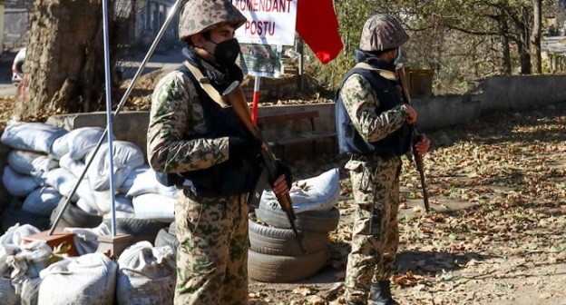 Азербайджанские военнослужащие, декабрь 2020 года. Фото Азиза Каримова для "Кавказского узла". Азербайджанские военнослужащие, декабрь 2020 года. Фото Азиза Каримова для "Кавказского узла".