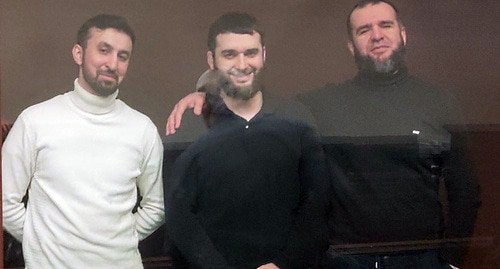 Кемал Тамбиев, Абдулмумин Гаджиев, Абубакар Ризванов, 16 декабря 2021 года. Фото Константина Волгина для "Кавказского узла" Кемал Тамбиев, Абдулмумин Гаджиев, Абубакар Ризванов, 16 декабря 2021 года. Фото Константина Волгина для "Кавказского узла"