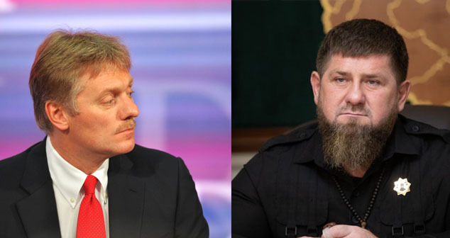 Дмитрий Песков (слева) и Рамзан Кадыров. Коллаж "Кавказского узла". Фото: kremlin.ru "Грозный-Информ" Дмитрий Песков (слева) и Рамзан Кадыров. Коллаж "Кавказского узла". Фото: kremlin.ru "Грозный-Информ"