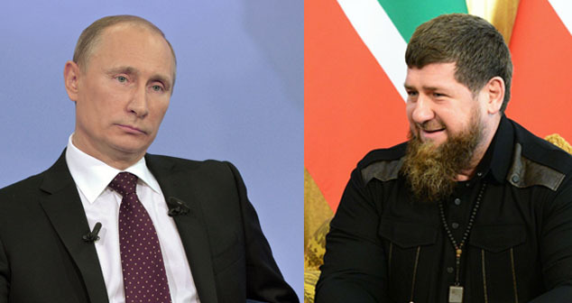 Владимир Путин (слева) и Рамзан Кадыров. Коллаж "Кавказского узла" Фото: http://kremlin.ru/ https://www.grozny-inform.ru/news/society/131164/ Владимир Путин (слева) и Рамзан Кадыров. Коллаж "Кавказского узла" Фото: http://kremlin.ru/ https://www.grozny-inform.ru/news/society/131164/