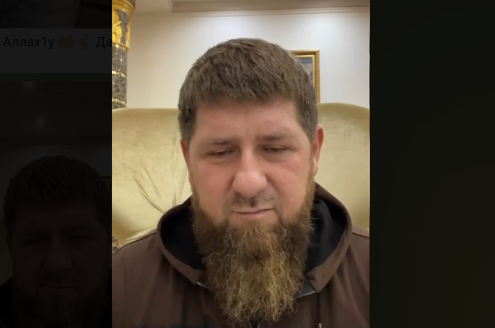Стоп-кадр видео в Telegram-канале Кадырова от 26 февраля 2022 года, https://web.telegram.org/z/#-11411719420220 Стоп-кадр видео в Telegram-канале Кадырова от 26 февраля 2022 года, https://web.telegram.org/z/#-11411719420220