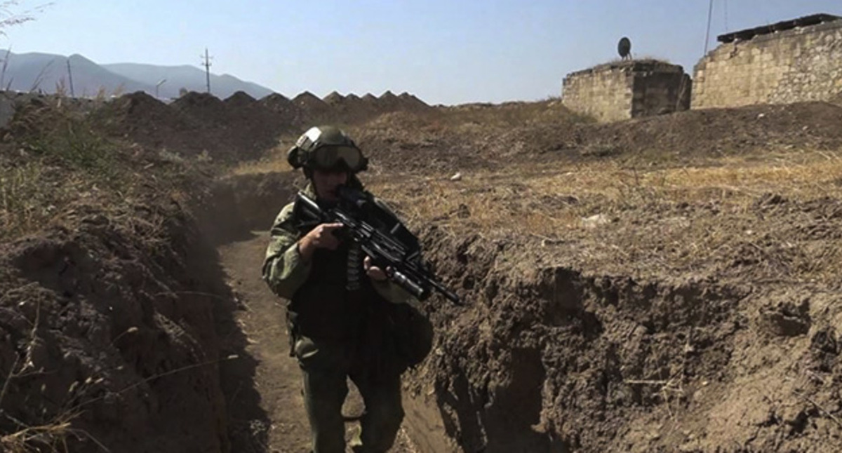 На линии соприкосновения в Нагорном Карабахе. Фото: https://function.mil.ru На линии соприкосновения в Нагорном Карабахе. Фото: https://function.mil.ru