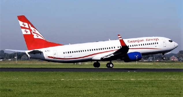 Самолет авиакомпании Georgian Airways. Фото: https://georgian-airways.com.ru/ Самолет авиакомпании Georgian Airways. Фото: https://georgian-airways.com.ru/