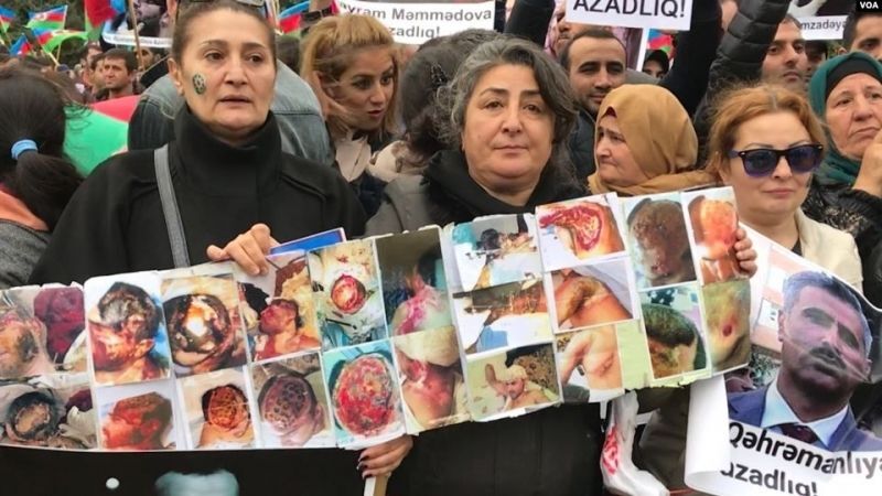 Акция протеста родственников осужденных. Фото: https://www.turan.az/ext/news/2021/2/free/Interview/ru/1518.htm Акция протеста родственников осужденных. Фото: https://www.turan.az/ext/news/2021/2/free/Interview/ru/1518.htm