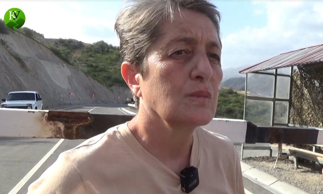 Маргарита Карамян на армянском посту. Скриншот видео "Кавказского узла" от 22.07.23, https://youtu.be/pXtdB1hKsGE Маргарита Карамян на армянском посту. Скриншот видео "Кавказского узла" от 22.07.23, https://youtu.be/pXtdB1hKsGE