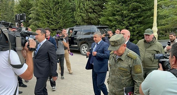 Делегация армян Нагорного Карабаха в азербайджанском городе Евлах. Фото: trend.az
Делегация армян Нагорного Карабаха в азербайджанском городе Евлах. Фото: trend.az