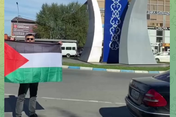 Акция в поддержку Палестины. Стоп-кадр видео из Telegram-канала News_Ingushetii Official от 19.10.23, https://t.me/news_ingushetii1/38347 Акция в поддержку Палестины. Стоп-кадр видео из Telegram-канала News_Ingushetii Official от 19.10.23, https://t.me/news_ingushetii1/38347