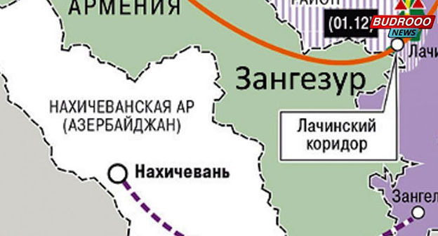 Проект Зангезурского коридора. Фото: https://m.zerkalo.az Проект Зангезурского коридора. Фото: https://m.zerkalo.az