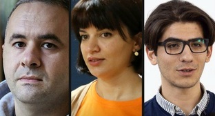 Ульви Гасанли, Севиндж Вагифгызы и Мохаммед Кекалов. Фото https://t.me/abzasmedia/5929 Ульви Гасанли, Севиндж Вагифгызы и Мохаммед Кекалов. Фото https://t.me/abzasmedia/5929