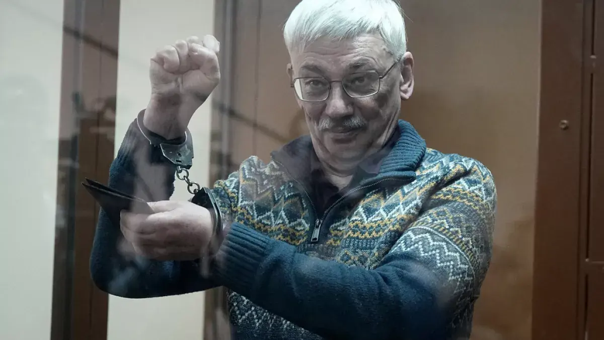 Олег Орлов*. Скриншот видео https://ru.euronews.com/2024/02/27/oleg-orlov-sentencing Олег Орлов*. Скриншот видео https://ru.euronews.com/2024/02/27/oleg-orlov-sentencing