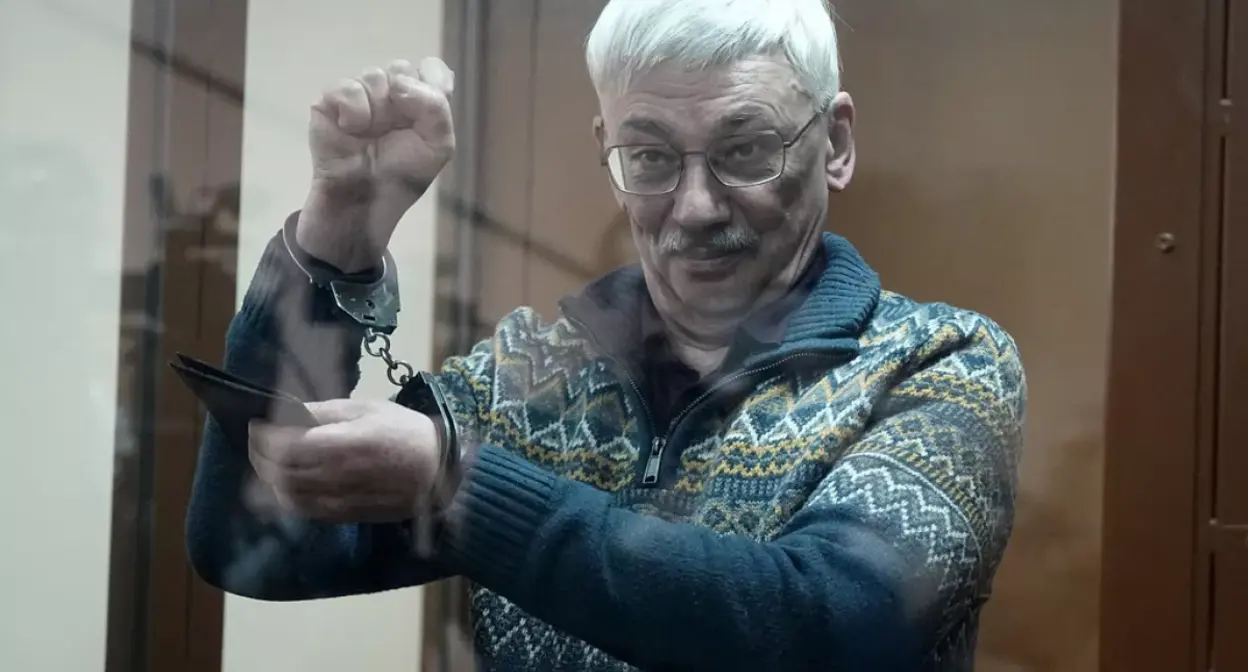 Олег Орлов*. Скриншот видео https://ru.euronews.com/2024/02/27/oleg-orlov-sentencing Олег Орлов*. Скриншот видео https://ru.euronews.com/2024/02/27/oleg-orlov-sentencing