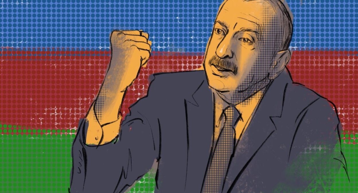 Ильхам Алиев. Иллюстрация Мейдан ТВ Ильхам Алиев. Иллюстрация Мейдан ТВ