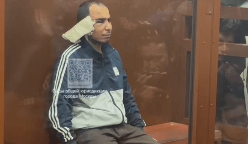 Один из обвиняемых по делу о теракте в "Крокус Сити Холле" в суде. Скриншот фото из Telegram-канала "Суды общей юрисдикции г. Москвы" от 24.03.24, https://t.me/moscowcourts/2748 Один из обвиняемых по делу о теракте в "Крокус Сити Холле" в суде. Скриншот фото из Telegram-канала "Суды общей юрисдикции г. Москвы" от 24.03.24, https://t.me/moscowcourts/2748