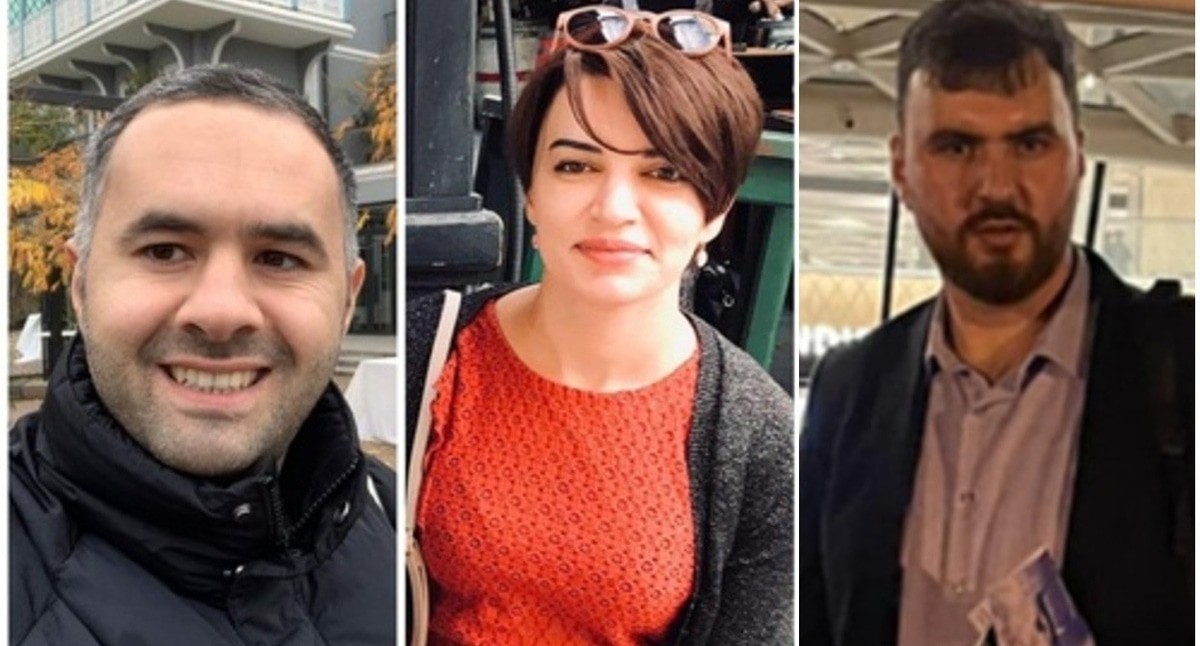Ульви Гасанли, Севиндж Вагифгызы, Имран Алиев. Фото: https://abzas.org, Meydan TV, коллаж "Кавказского узла". Ульви Гасанли, Севиндж Вагифгызы, Имран Алиев. Фото: https://abzas.org, Meydan TV, коллаж "Кавказского узла".