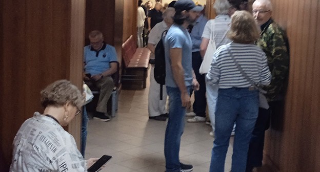 Группа поддержки Орлова в здании суда. Москва, 7 июня 2024 г. Фото корреспондента "Кавказского узла" Группа поддержки Орлова в здании суда. Москва, 7 июня 2024 г. Фото корреспондента "Кавказского узла"