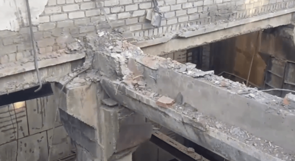 Обстановка на месте взрыва. Стоп-кадр видео администрации Волгограда от 06.07.24, https://t.me/volgadmin/6868 Обстановка на месте взрыва. Стоп-кадр видео администрации Волгограда от 06.07.24, https://t.me/volgadmin/6868