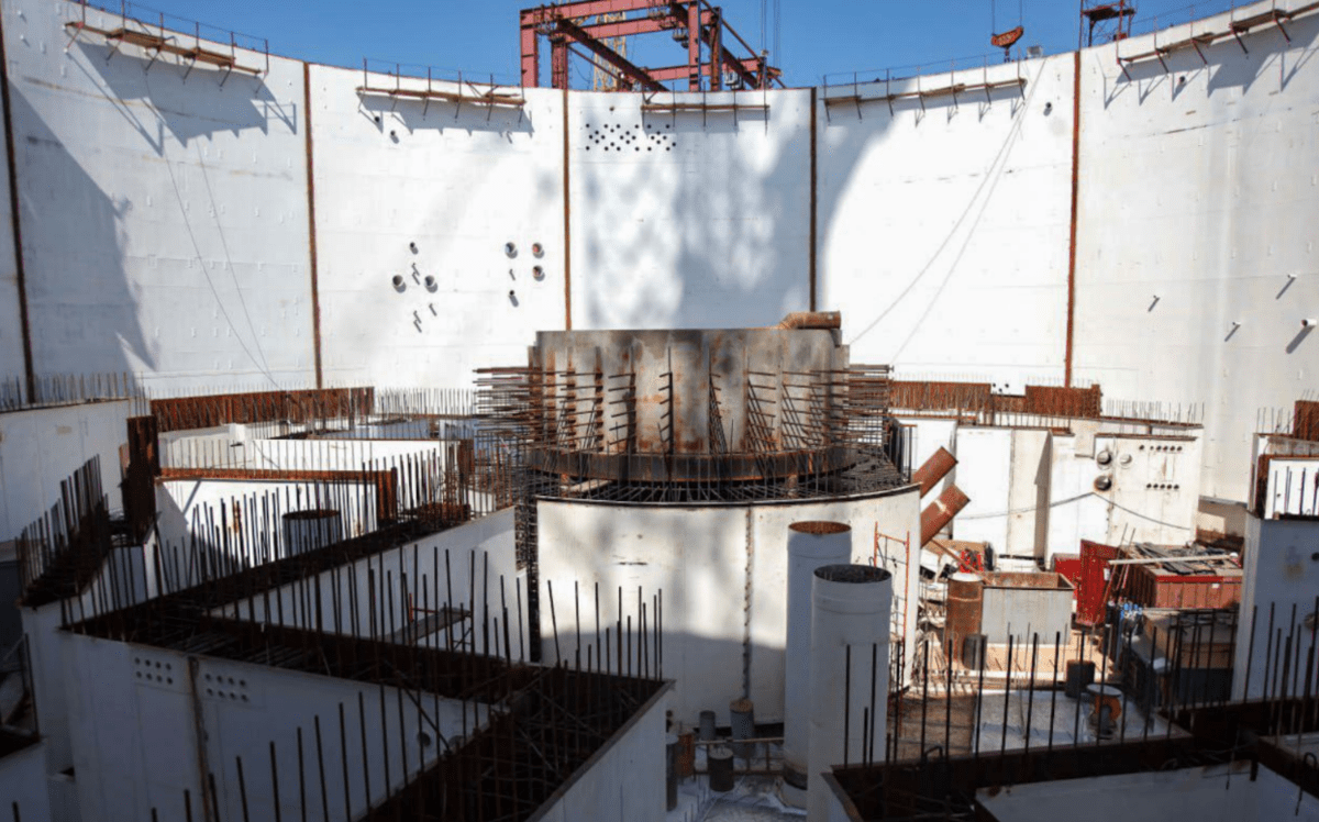 Третий энергоблок Ростовской АЭС во время строительства. Скриншот фото из Telegram-канала Ростовской АЭС от 11.07.24, https://t.me/rostov_aes/2159?single Третий энергоблок Ростовской АЭС во время строительства. Скриншот фото из Telegram-канала Ростовской АЭС от 11.07.24, https://t.me/rostov_aes/2159?single