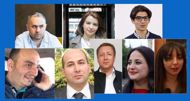 Ульви Гасанли, Севиндж Вагифгызы и Мохаммед Кекалов (вверху слева направо) Азиз Оруджев, Шамо Эминов, Хафиз Бабалы, Наргиз Абсаламова, Эльнара Гасымова (слева направо). Коллаж "Кавказского узла". Фото Şəxsi arxiv https://mikroskopmedia.com/en/hafiz_babal__/?tztc=1, Ульвия Али, Mеydan.tv, скриншот видео https://www.youtube.com/watch?v=PYKlsiWa0Lc. https://t.me/abzasmedia/5929 Meydan.tv Ульви Гасанли, Севиндж Вагифгызы и Мохаммед Кекалов (вверху слева направо) Азиз Оруджев, Шамо Эминов, Хафиз Бабалы, Наргиз Абсаламова, Эльнара Гасымова (слева направо). Коллаж "Кавказского узла". Фото Şəxsi arxiv https://mikroskopmedia.com/en/hafiz_babal__/?tztc=1, Ульвия Али, Mеydan.tv, скриншот видео https://www.youtube.com/watch?v=PYKlsiWa0Lc. https://t.me/abzasmedia/5929 Meydan.tv