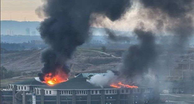 Атака БПЛА на Университет спецназа. 29 октября 2024 г. Скриншот видео Телеграм канал abu saddam shisha Атака БПЛА на Университет спецназа. 29 октября 2024 г. Скриншот видео Телеграм канал abu saddam shisha