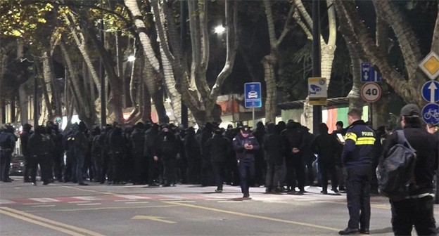 Акция протеста в Тбилиси. 18 ноября 2024 года. Фото: "Новости Грузии" https://www.newsgeorgia.ge/ Акция протеста в Тбилиси. 18 ноября 2024 года. Фото: "Новости Грузии" https://www.newsgeorgia.ge/