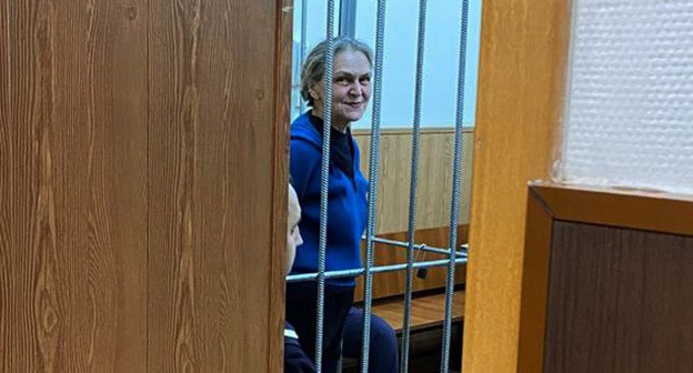 Надежда Кеворкова в зале суда. 22 ноября 2024 г. Фото: Телеграм-канал Polonsky https://t.me/polonsky_vasily/2674 Надежда Кеворкова в зале суда. 22 ноября 2024 г. Фото: Телеграм-канал Polonsky https://t.me/polonsky_vasily/2674