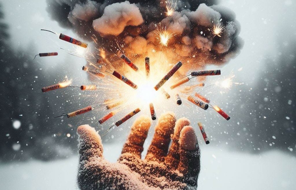 Пиротехника. Иллюстрация создана «Кавказским узлом» с помощью ИИ в программе Photoshop
Пиротехника. Иллюстрация создана «Кавказским узлом» с помощью ИИ в программе Photoshop