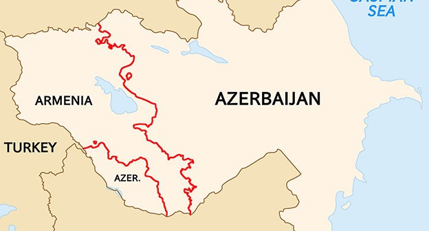 Граница Армении и Азербайджана. Фото: Golden. https://ru.wikipedia.org/ Граница Армении и Азербайджана. Фото: Golden. https://ru.wikipedia.org/
