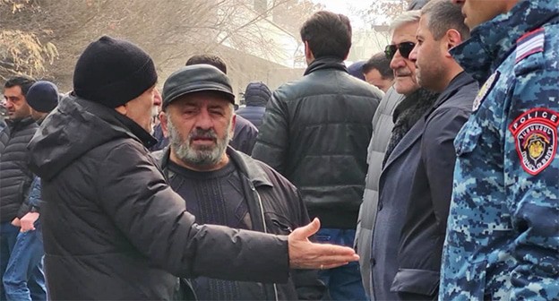 Участники акции в Ереване. 17 января 2025 г. Фото Алвард Григорян для "Кавказского узла" Участники акции в Ереване. 17 января 2025 г. Фото Алвард Григорян для "Кавказского узла"