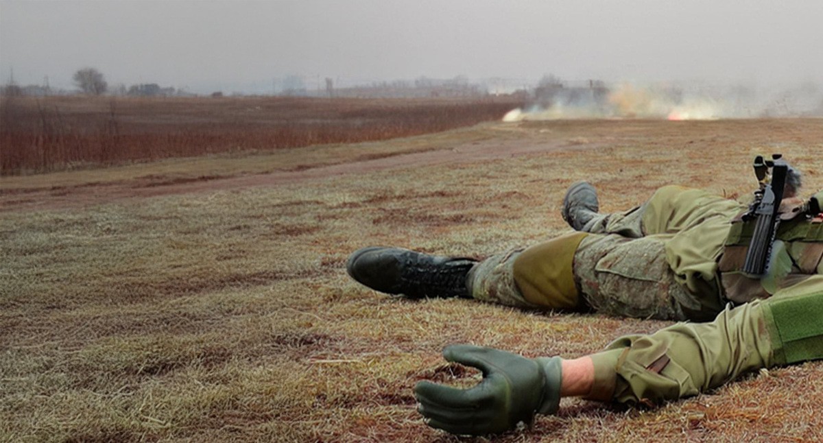 Военный на поле. Иллюстрация создана «Кавказским узлом» с помощью ИИ в программе Photoshop
Военный на поле. Иллюстрация создана «Кавказским узлом» с помощью ИИ в программе Photoshop