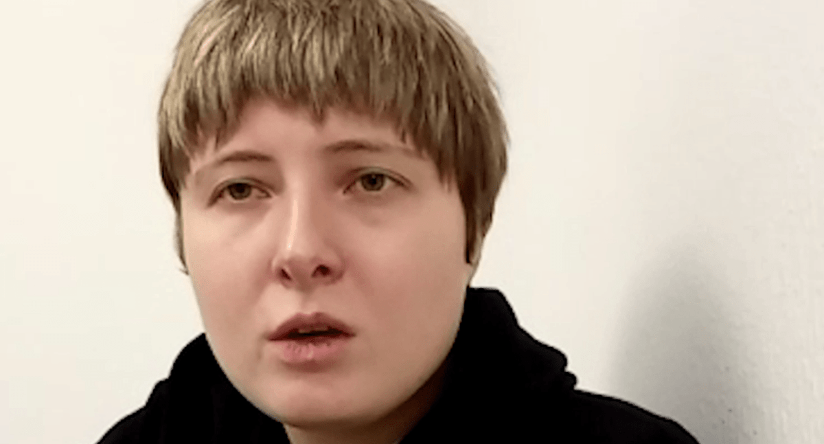 Лена Патяева, подруга Седы Сулеймановой. Стоп-кадр видео из Telegram-канала Sota от 08.04.24, https://t.me/sotaproject/78934 Лена Патяева, подруга Седы Сулеймановой. Стоп-кадр видео из Telegram-канала Sota от 08.04.24, https://t.me/sotaproject/78934