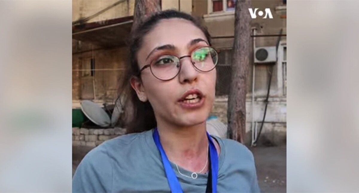 Айсель Умудова. Скриншот видео https://www.facebook.com/watch/?v=253840832570401 Айсель Умудова. Скриншот видео https://www.facebook.com/watch/?v=253840832570401
