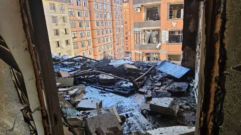 Взрыв в многоэтажном доме в Махачкале. 25 марта 2025 г. Фото: Госжилинспекция РД/Telegram Взрыв в многоэтажном доме в Махачкале. 25 марта 2025 г. Фото: Госжилинспекция РД/Telegram