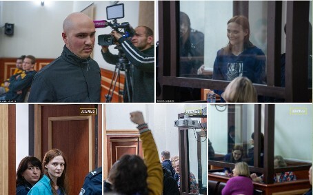 Кадры с заседания суда в Тбилиси по делу Артема Грибуля и Анастасии Зиновкиной 14.04.25. Скриншот из публикации в телеграм-канале Tbilisi_life. Кадры с заседания суда в Тбилиси по делу Артема Грибуля и Анастасии Зиновкиной 14.04.25. Скриншот из публикации в телеграм-канале Tbilisi_life.