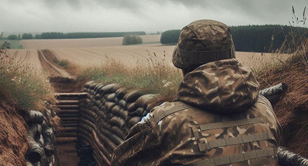 Военнослужащий. Иллюстрация "Кавказского узла", созданная при помощи программы Copilot Военнослужащий. Иллюстрация "Кавказского узла", созданная при помощи программы Copilot