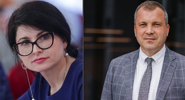 Ева Меркачева и Евгений Попов. Коллаж "Кавкаского узла". Фото: Duma.gov.ru https://popov2026.ru/bio Ева Меркачева и Евгений Попов. Коллаж "Кавкаского узла". Фото: Duma.gov.ru https://popov2026.ru/bio