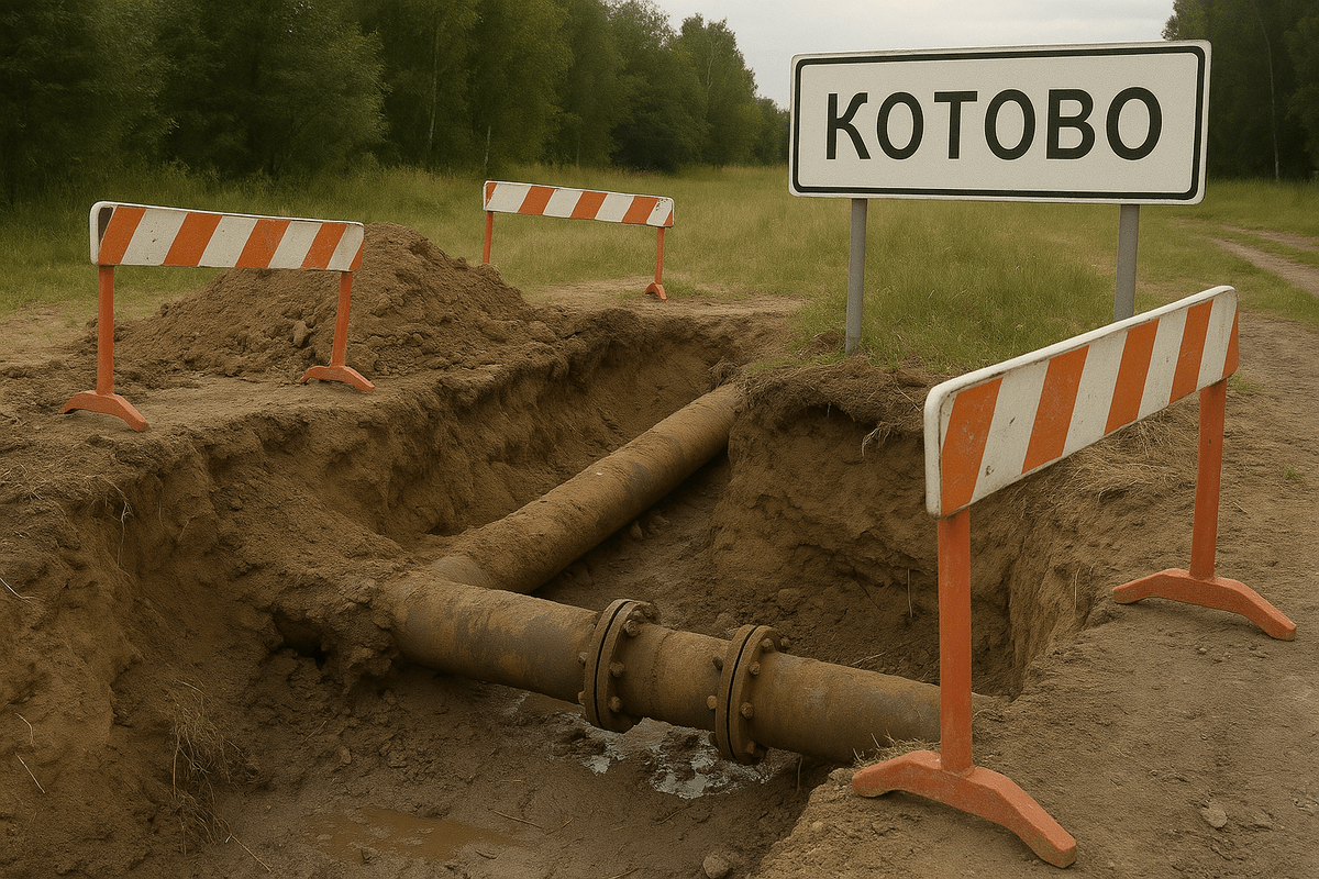 Проблемы водоснабжения в Котово. Иллюстрация создана "Кавказским узлом" с помощью ИИ в программе Copilot