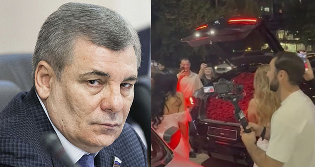 Арсен Каноков. Подарки сына Арсена Канокова Альберта своей девушке. Коллаж "Кавказского узла". Фото: пресс-служба Совета Федерации. Скриншот видео https://t.me/sovetnik333 Арсен Каноков. Подарки сына Арсена Канокова Альберта своей девушке. Коллаж "Кавказского узла". Фото: пресс-служба Совета Федерации. Скриншот видео https://t.me/sovetnik333
