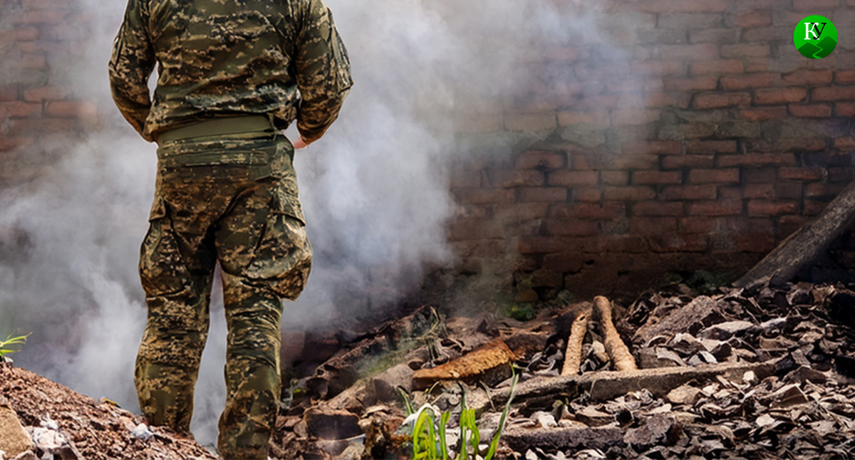 Военнослужащий. Иллюстрация создана "Кавказским узлом" с помощью ИИ в программе Photoshop Военнослужащий. Иллюстрация создана "Кавказским узлом" с помощью ИИ в программе Photoshop