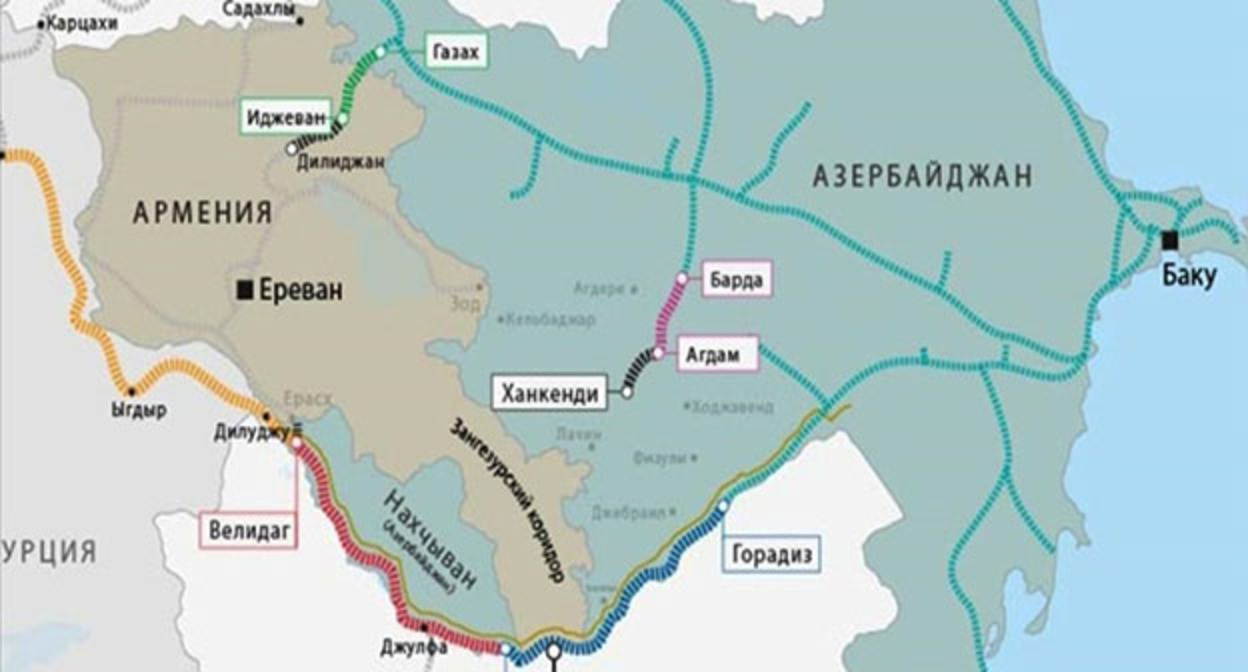 Зангезурский коридор. Фото: https://vesti.az/index.php/v-mire/smi-ssa-predlozili-vvesti-amerikanskogo-operatora-dlya-kontrolya-zangezurskogo-koridora-550676