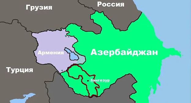 Зангезурский коридор. Скриншот видео https://www.youtube.com/watch?v=R8IV58Xxx-s Зангезурский коридор. Скриншот видео https://www.youtube.com/watch?v=R8IV58Xxx-s