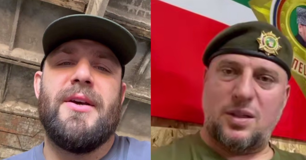 Макс Дивнич и Апти Алаудинов. Коллаж "Кавказского узла". Стоп-кадр видео https://t.me/tg_max_divnich/30616?single и https://t.me/AptiAlaudinovAKHMAT/12266. Макс Дивнич и Апти Алаудинов. Коллаж "Кавказского узла". Стоп-кадр видео https://t.me/tg_max_divnich/30616?single и https://t.me/AptiAlaudinovAKHMAT/12266.