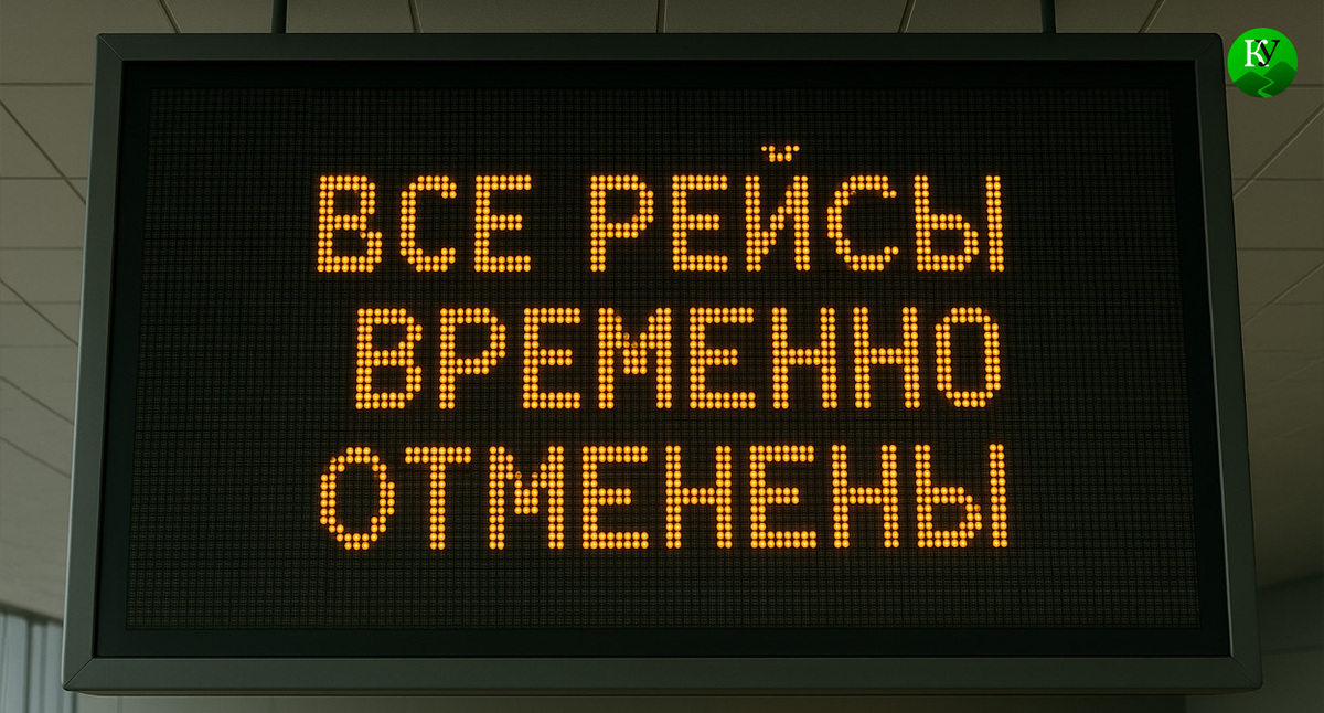 Табло в аэропорту. Иллюстрация создана «Кавказским узлом» с помощью ИИ в программе Copilot Табло в аэропорту. Иллюстрация создана «Кавказским узлом» с помощью ИИ в программе Copilot