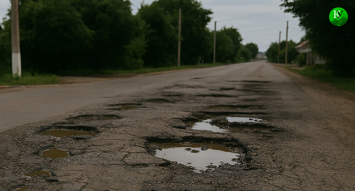 Разбитая дорога. Иллюстрация создана "Кавказским узлом" с помощью ИИ в программе Copilot Разбитая дорога. Иллюстрация создана "Кавказским узлом" с помощью ИИ в программе Copilot